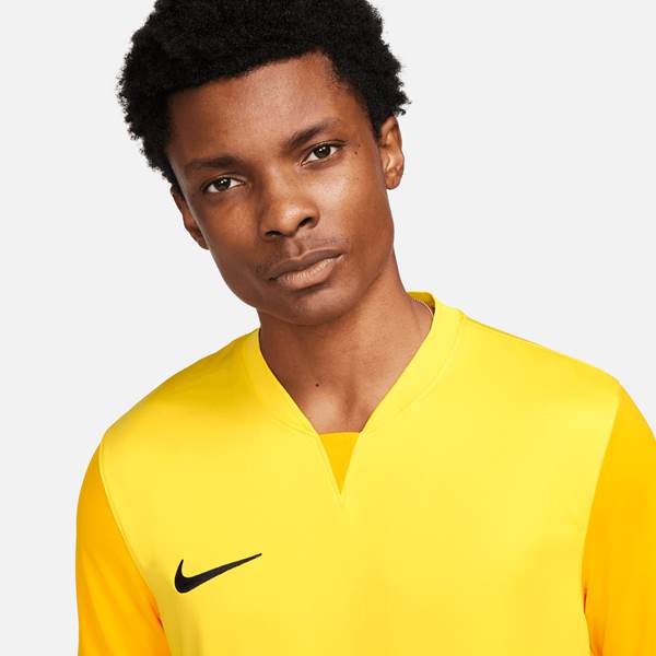 Nike Trophy V SS Football Shirt Tour Yellow/Uni Gold